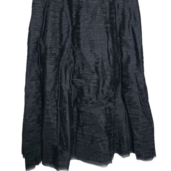 Aje Soundscape Black Strapless Ruffle Tiered Maxi Dress Size US 2 AU 6 - Picture 7 of 13